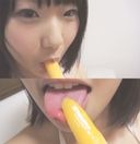☆ C model Rumi-chan series (5) Stick ice cream licking Micro bikini (white) Covered in juice with a simulated