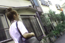 【Panchira】 【Uniform】When I saw a beautiful girl going to Panchira Spot ♡ Street where beautiful J〇s who I found by chance gathered, I couldn't stand it and played pranks ♡ with a stick