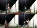 【Sequel】Beautiful woman in uniform exposes naked and masturbates on the street of a new residential area at night