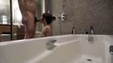 【Personal shooting】goddess! A beautiful young wife who washes his in the bath after sex and gives an after-is too erotic!
