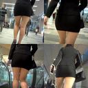 [Big ass OL's city walk] ☆ Sister in a tight skirt full of female meat!