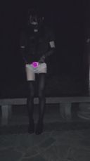 《Man's Daughter》Showcasing masturbation with beautiful legs Cross-dresser-chan sticking♡ semen dripping pounding late night exposure wandering ♡