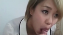 [Personal shooting] Short hair blonde gal smartphone shooting video * Uncensored, with oral ejaculation