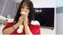 [Personal shooting] 18-year-old Santa cosplay raw saddle shot in mouth for the first time in life