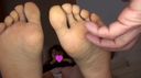 [Amateur "sole" prank observation.2] OL Saki-chan's raw soles of pantyhose