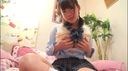 [Amateur uniform girl] Masturbation only with fingers that squirm ♥ many times with man juice [Self-portrait] Vol.11