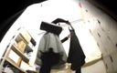 Secretly filming a maid café employee's change of clothes Part-time clerk (Yumi Yamashita)