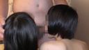 [Personal shooting] between amateur girls who are not satisfied with pubic hair treatment and unequaled fathers (1)