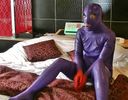 Perverted Married Woman Rubber Catsuit Training