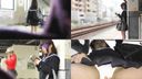 [Train Chikan] Face Uniform J ○ ★ English word memorization beautiful girl ★ cooperative play before and after scissors W Chikan ★ mass squirting raw vaginal shot ★ full color