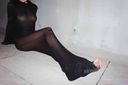 【ZIP】Black tights amateur, perverted girl who is exposed outdoors * with video