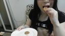 【個人拍攝】我試圖在餅乾上吃♡豐富的精液