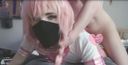 【個人撮影】【高画質】イケメンすぎる女装子がピンク髪にセーラー服姿で掘られ白目になりまくるｗ