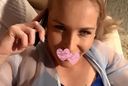 [Gonzo] Blonde married woman beauty is panting with a phone in one hand w Finally vaginal shot!