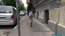 Public Agent - Black haired babe fucks stranger for cash in public