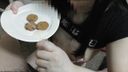 【Personal shoot】I tried to eat ♡ rich semen on cookies