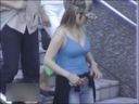 Seeing the ladies showing their heavy breasts in the city Part 11