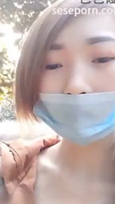 【Chinese Girl】Smartphone Gonzo outdoors! Two videos of couples and threesome, about 1 hour!