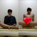 Modern handsome bold masturbation!