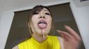 Beautiful sister's spit and long tongue