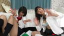 Mai Imai & Miki Sanada Compete with full pants in view! !! Twister Games