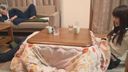 All you can see in the kotatsu are pants! I can't stand it and pranks on Mako Satomi