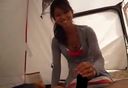 [Raw / mouth shooting] Wife who wants to suck even in a tent