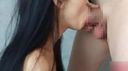 Please see the hard work of an amateur beauty who spreads her mouth as big as possible and licks it even though it is a small mouth, and makes her ejaculate with high-speed and tongue perotek!