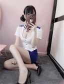 Masturbation of a slender girl with beautiful legs and whitening [Personal shooting]