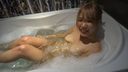 [Amateur individual shooting] Flirting in the bath with a blonde gal with a cute smile ☆ The finest ♪ with G cup big breasts