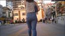 거리를 걷는 언니의 엉덩이 3