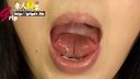 Tongue fetish ◎ Beautiful foldable 60mm long tongue close-up of Megumi, an amateur huge breasts OL