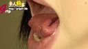 Tongue fetish ◎ Beautiful foldable 60mm long tongue close-up of Megumi, an amateur huge breasts OL