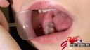 Tooth fetish ◎ Close-up gaze & tooth brushing of amateur half beauty Aine with mouth aperture