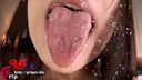 66mm long tongue big breasts, Kuga Kanon's large long tongue wrigglesspit lens licking mirror licking