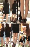 ■HD Video■Scenery of a beautiful uniform office lady Pantyhose beautiful legs