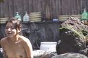 【Personal shooting】Lewd girl who immerses herself in masturbation in a hot spring #4