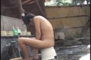 【Personal shooting】Lewd girl who immerses herself in masturbation in a hot spring #4