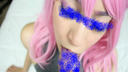 ▼ Personal shooting ▼ Sequel pink hair bunny chan face bukkake ★ with chiro chiro