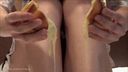 Crash cream puffs with your feet [Fetish: Crash Feet Legs Soles] [Full HD]