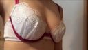 [Selfie amateur] Neat underwear (bra): Young office lady's breast and armpit fetish (3)