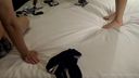 【다리/발 페티쉬】침대에서 촬영하는 동안 모델 다리