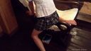【Chair Play】Rubbing horn masturbation in sailor suit cosplay (taken from diagonally above)