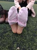 Image collection of beautiful leg female ○ students' soles and socks