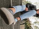 女子○生足の裏と靴下画像 DL可能