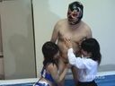 [Wet & Messy] Yuria Hidaka & Asuka Ozora with a large amount of lotion for two masked wrestler's Ji ● Port [WET005-4]