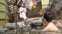 Colossal breasts landlady and carnal open-air bath! Plump hot spring prosperity!