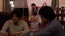 A beautiful married woman secretly has affair SEX with her husband's colleague in the same room with her husband who plays mahjong! Standing back vaginal shot while desperately suppressing the voice! (Rihisa Minato)