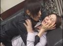 Mature lesbian subordinates and boss's forbidden lesbian penis are crazy and thrust into the sloppy subordinate