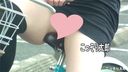 Unguarded crotch violently bites into the saddle Beautiful legs and charinko panchira inspecting raw P